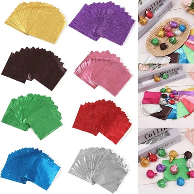 £2.36 • Buy Decoration Tin Food Candy Chocolate Aluminum Foil Package Paper Wrapping Paper