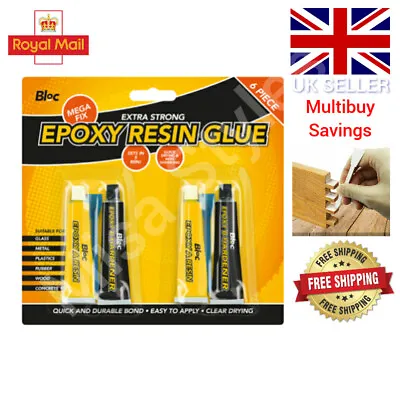 £2.29 • Buy Epoxy Resin Glue Extra Strong Adhesive Super Bond Hardener Metal Plastic Wood 