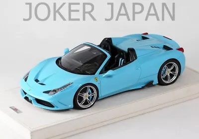 MR Collection 1/18 Ferrari 458 Speciale A Baby Blue With Case FE12 JDM • $880
