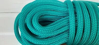 1/2   X 100 Ft. Double Braid-Yacht Braid Nylon Rope. Neon Turquoise.Limited Run • $75