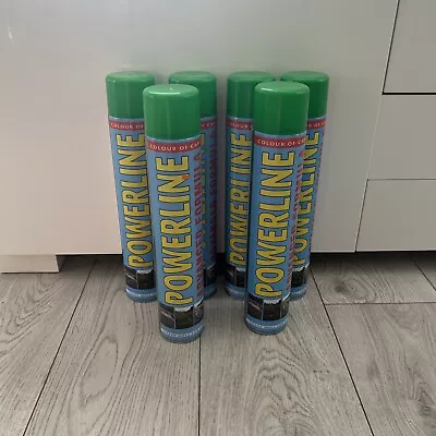 6x GREEN Power Line Survey Line Marker Spray Paint 750ml • £24.99