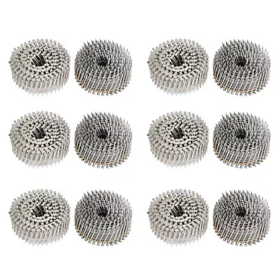3600Pcs 2” × .09” Ring Shank Stainless Steel Siding Nails Wire Coil 15 Degree • $57.10