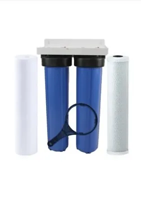$169.95 • Buy Twin 20  X 4.5  Big Blue Whole House Water Filter System  BB