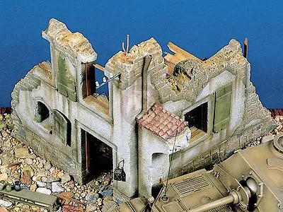 Verlinden 54mm (1/35) Italian Farm Building Section Ruin WWII 101 (MDA 35006) • $67.96