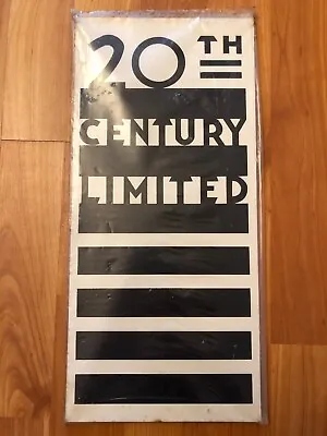 Vintage 20th Century Limited Railway Signal Sign Train Locomotive Railroad 15x7  • $95