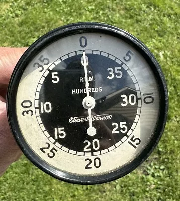 Vintage Stewart-warner Portable Hand Tachometer Model 757-w R.p.m. In Hundreds • $34.99