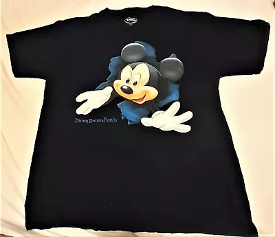 Mickey Mouse Double Sided T Shirt Lg. Disney Dreams Florida • $19