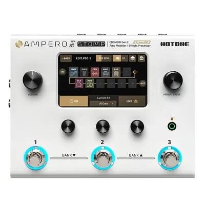 Hotone Ampero II Guitar Multi-Effects Processor Pedal Bass Amp Modeling IR MP300 • $499.99