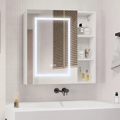 LED Bathroom Mirror Cabinet Medicine Cabinet Wall Mounted Storage Touch Switch • $109.99