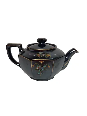 Vintage 40s/50s Black Lusterware Japanese Teapot • $20