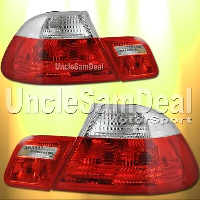 For 00-03 Bmw 3-series E46 2dr Coupe Oe Look Red Clear Tail Trunk Light 4 Piece • $146.99
