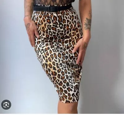 Wheels And Dollbaby Le Chic Skirt Leopard Print Size 10 • $69.99