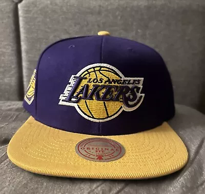 Mitchell & Ness NBA Los Angeles LA Lakers Snapback Adjustable Hat BRAND NEW • $7.99