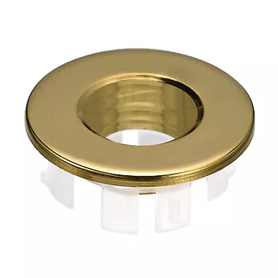 25.3mm Sink Trim Overflow Cover Ring Round Hole Insert In Caps Gold • £4.34