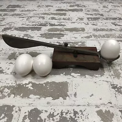 Vintage Egg Scale Grading Tin And Steel Weight Primitive 17-26 Oz  Sliding • $10.80