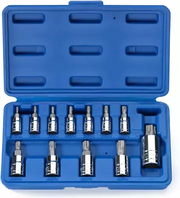 12 Pc 5-Point Star Torx Tamper Proof Security Bit Socket Set • $32.95