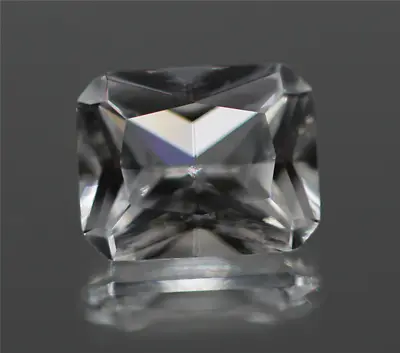 High Hardness White Color Sapphire Emerald Cut Lab-Created AAAAA+ LOOSE GEMSTONE • $1.99