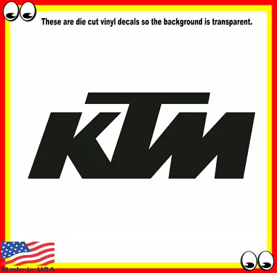 KTM RACING Logo Vinyl Decal Sticker 6  KTM RACING DECAL • $4.99