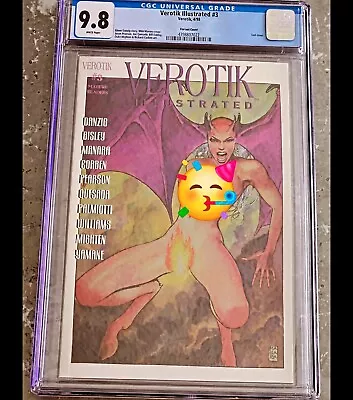 MILO MANARA - Verotik Illustrated #3 - 1998 Cover - CGC 9.8 - Pop=2: None Higher • $589