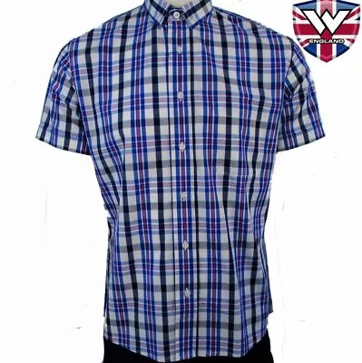 Warrior Nelson Cotton Classic Vintage Button-down Short-sleeve Shirt Size Small • £19.99