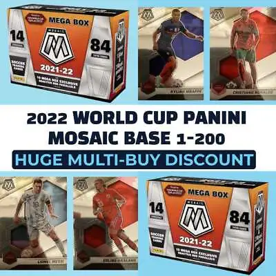 2021-22 Panini Mosaic World Cup Qatar 1-200 - Pick Your Card • £1