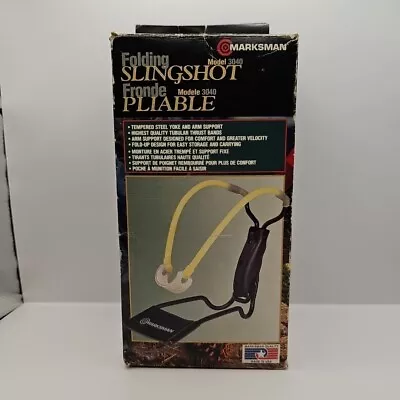 VINTAGE Marksman Folding Slingshot Rronde Pliable - Model 3040 - NEW IN BOX • $25