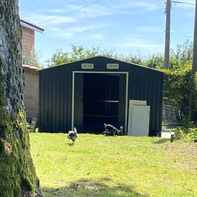 Gable Roofing Shed 12x10ft Extra Large Garden Buildings Tool House Warehouse • £599.95