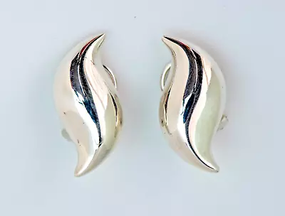 Tiffany & Co. Elsa Peretti Italian .925 Silver Infiniti Earings 9.7 Gr No Reserv • $53