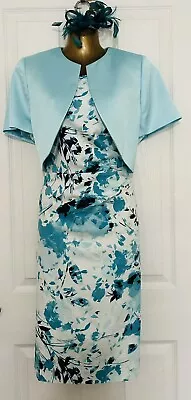 Turquoise Mother Of The Bride/wedding Guest Outfit..jacques Vert 20 • £4.99