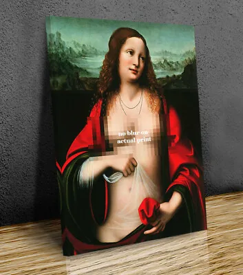 Leonardo Da Vinci Mary Magdalene Mounted Canvas Print  Or Print Only • £6.99