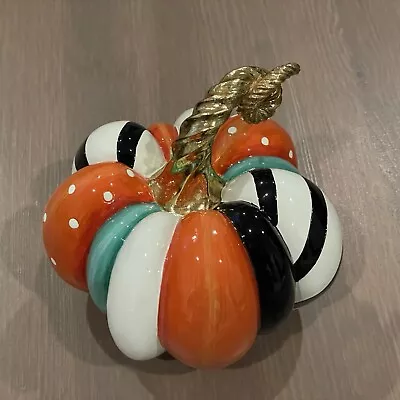 MacKenzie-Childs Patchwork Spice Mini Pumpkin • $69