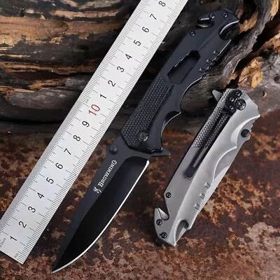 Camping Browning Folding Knife Hunting Fishing Survival Tactical Pocket Knives • $16.99