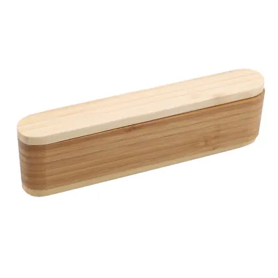 £7.86 • Buy Gift Wooden Box Pen Case Office Protection Stationery School Pencil Holder YW