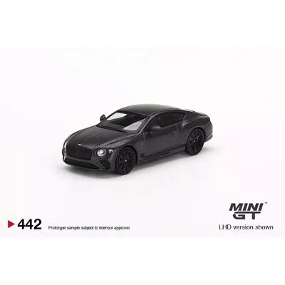 MiniGT Bentley Continental GT Speed 2022 Anthracite Satin (RHD 1:64 Model • $33.59
