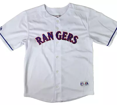 Authentic Stitched Majestic Jersey Texas Rangers Youth Large #23 Teixeira White • $24.50