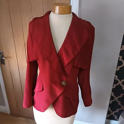 Vintage Wallis Exclusive Cape/ Waterfall Jacket. Size 12 • £23