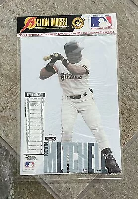 Vintage San Francisco Giants Kevin Mitchell Action Images Cardboard Standup Base • $10