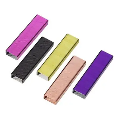 1000Pcs Staples Per Pack Metal Colored Staples Stapler Refills  Desktop Staplers • £3.84