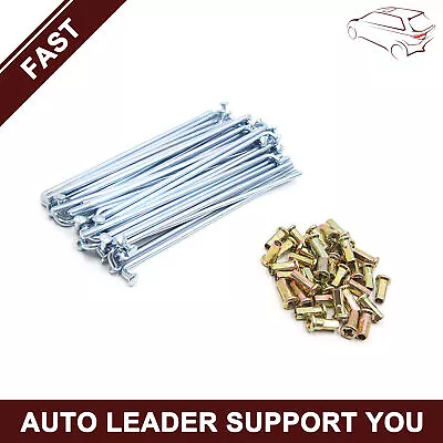 £18.74 • Buy Universal Piece Of 36 Motorcycle Wheel Spokes 4mm Dia 160mm Length With Nipples