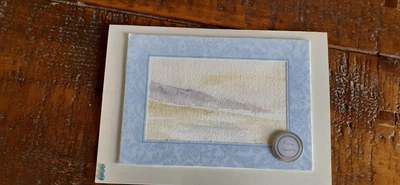 £1.90 • Buy Original Hand Painted Watercolour Happy Birthday Card Beach Scene