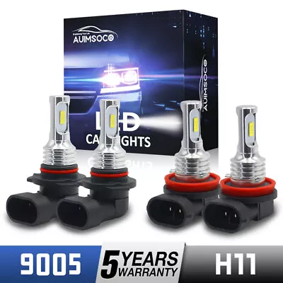 9005+H11 LED Headlight Super Bright Bulbs Kit 6000K White 330000LM High&Low Beam • $24.99