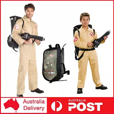 Kids Ghostbusters Jumpsuit Backpack Costume Bodysuit Outfits Fancy Dress Cosplay • $29.99