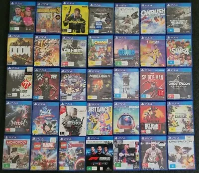 PS4 Games - COD Sims Crash Naruto Rocket League Lego WWE Ratchet UFC FIFA • $24.99