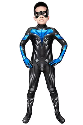 Spider-Man Nightwing Printed Jumpsuit Kids Outfits Cosplay Costume Halloween • $137.23