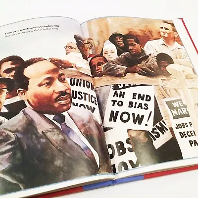 Vintage 1992 Martin Luther King Book Civil Rights Let Freedom Ring Hardback 90’s • $20