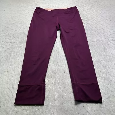 Marika Sport Activewear Leggings Womens Small Purple Capri Slim Fit Compression • $19.99