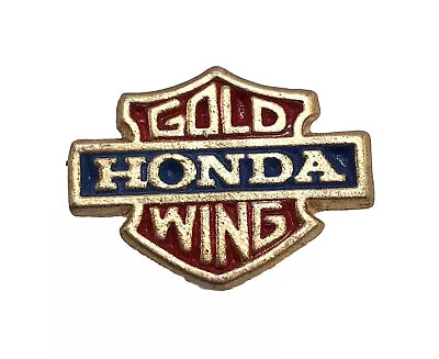 VTG Rare Honda Gold Wing Motorcycle Shield Badge Vest Hat Jacket Pin Tie Tack • $9.99