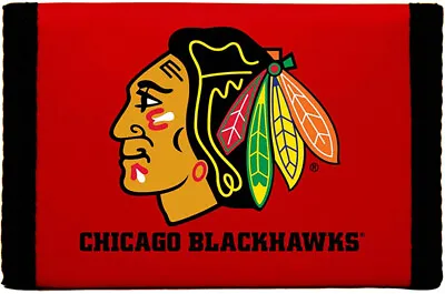 $12.99 • Buy Chicago Blackhawks Nylon Wallet Red