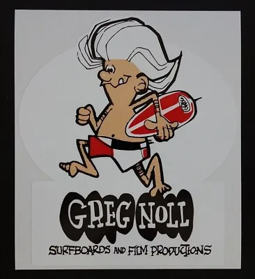 Greg Noll Surfboards Sticker Reproduction Surf Surfing Stickers  • $5.99
