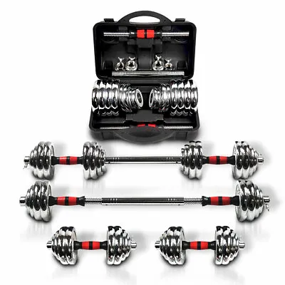 Totall 66LB Dumbells Pair Gym Weights Dumbbell Body Building Free Weight Set New • $111.99